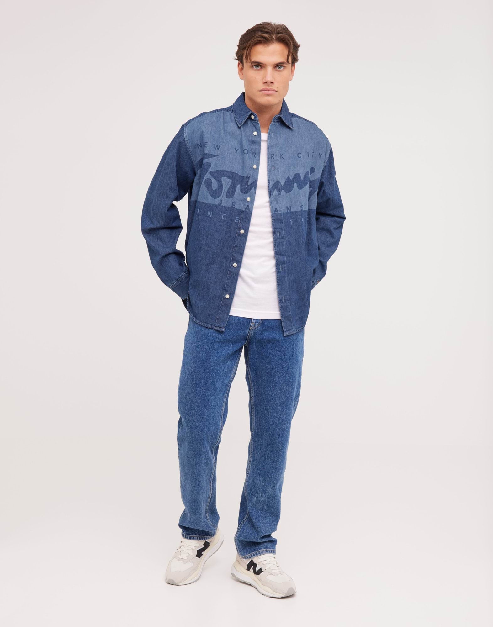 TJM LASERED WIDE DENIM SHIRT