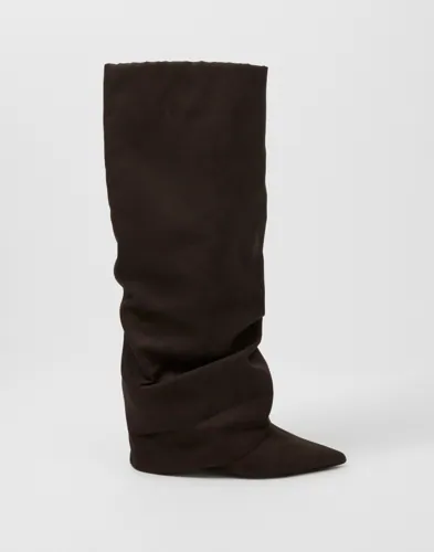 Nelly - Brun - Folded Shaft Boot