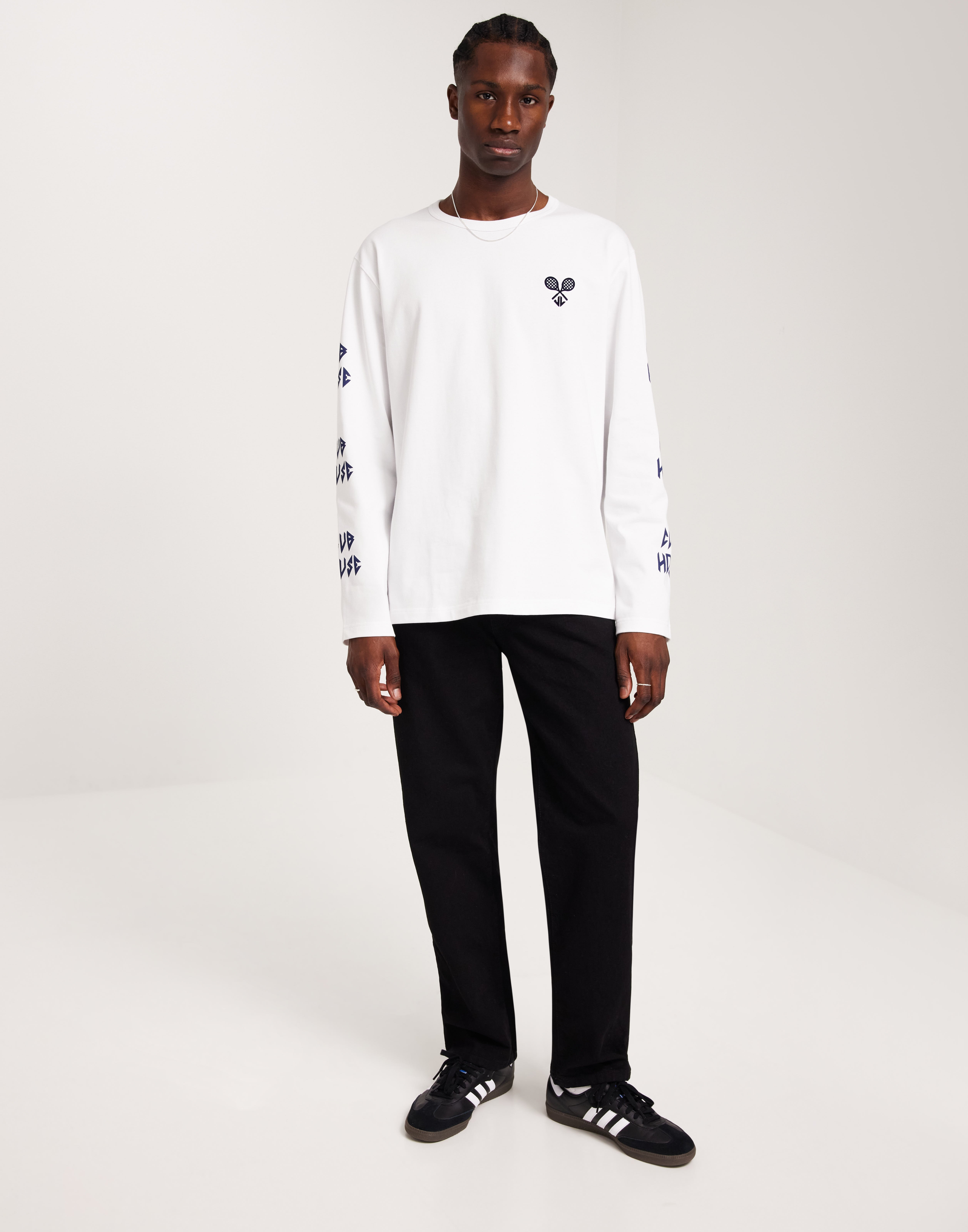 Buy J Lindeberg Camilo LS Graphic T-shirt - White | NLYMAN
