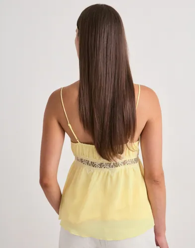 Nelly Chiffon Lace Top toppar dam – bild 2