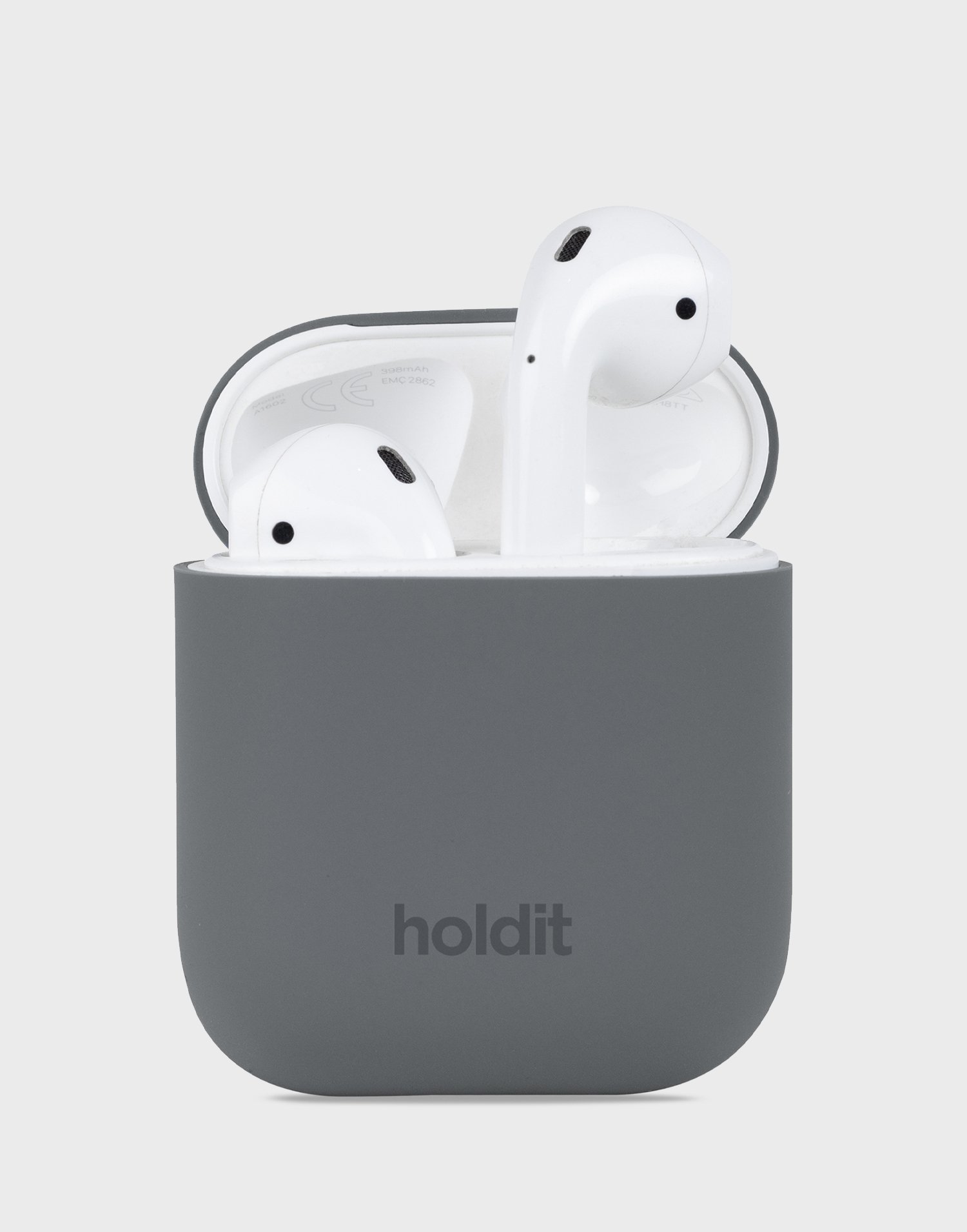 Holdit - Grå - Silicone Case AirPods 1&2