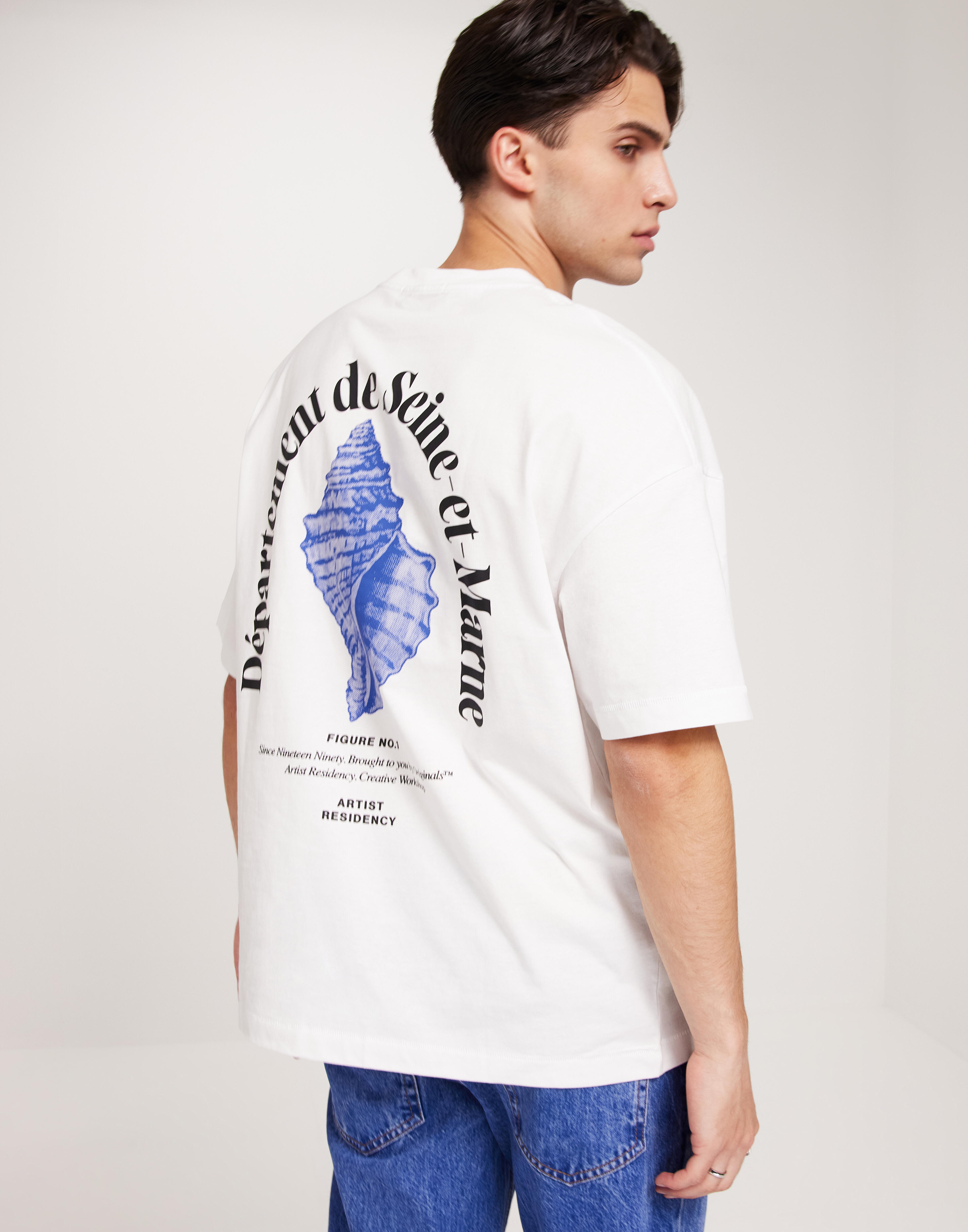 YN. CREW NECK SS-2 白M Chunky Rib Knit Crewneck Jumper in Off White | MKI Miyuki