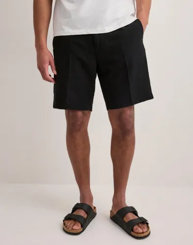Selected Men Slhregular-Leroy Sun Shorts Linneshorts Svart
