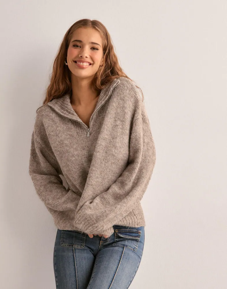 Vero Moda Rundhalspullover VMROSE LS O-NECK PULLOVER BOO, Rundhalspulli