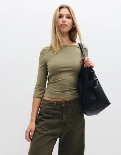 Nelly Perfect Basic Half Sleeve Top toppar dam – bild 3