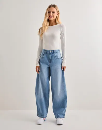 ONLY Onltamy Hw Barrel Dnm Epp raka jeans dam – bild 3