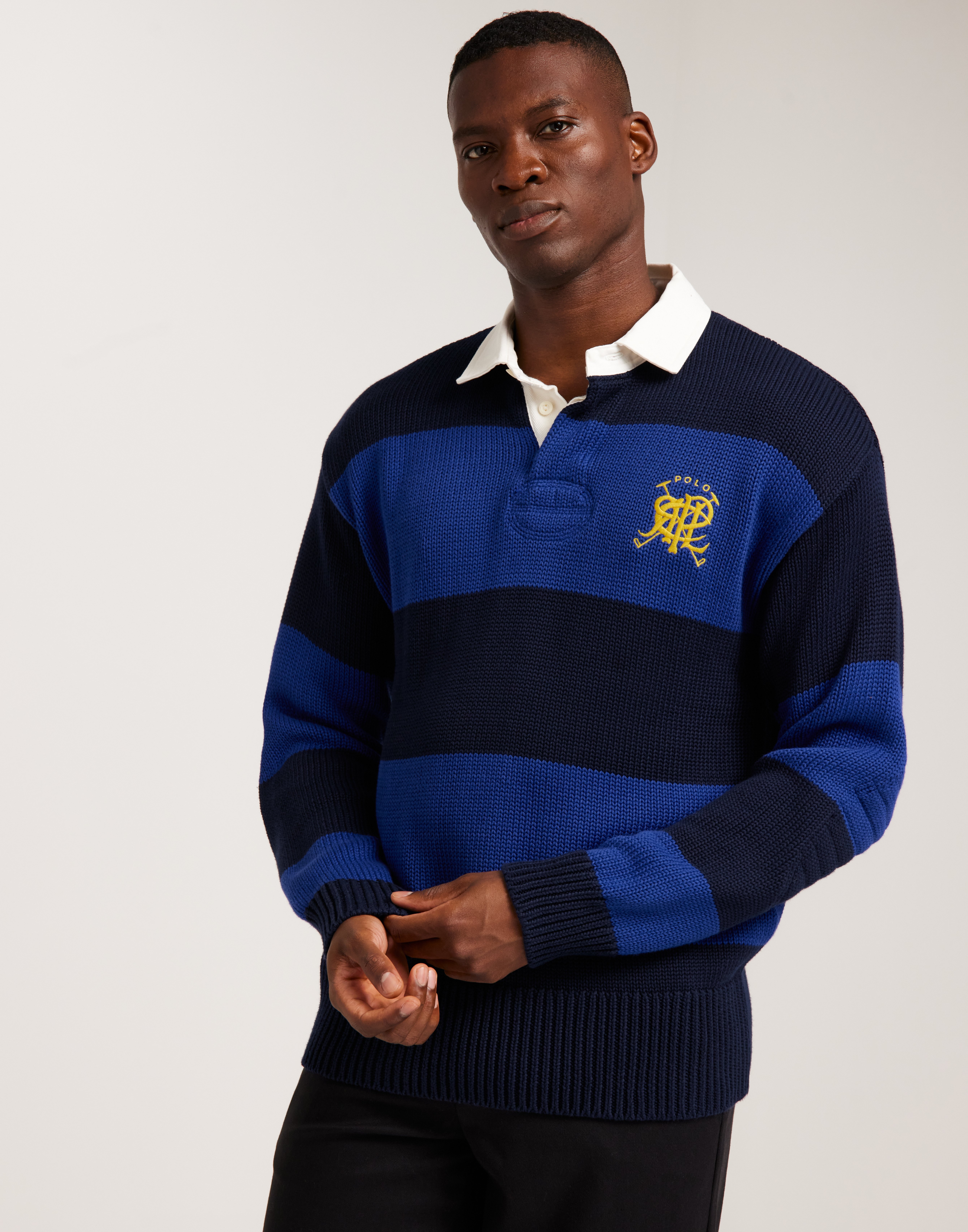 Buy Polo Ralph Lauren LSMADSNRUGBY LONG SLEEVE PULLOVER Blue NLYMAN