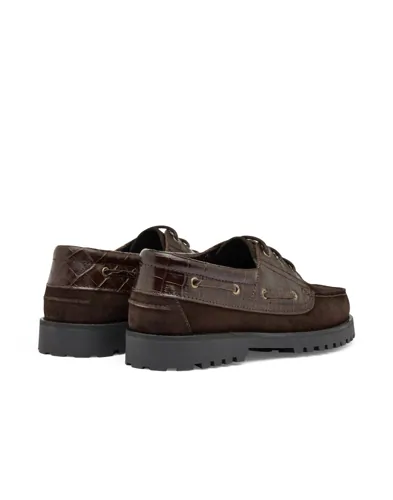 LES DEUX Croco Mix Boatshoe Finskor herr – bild 3
