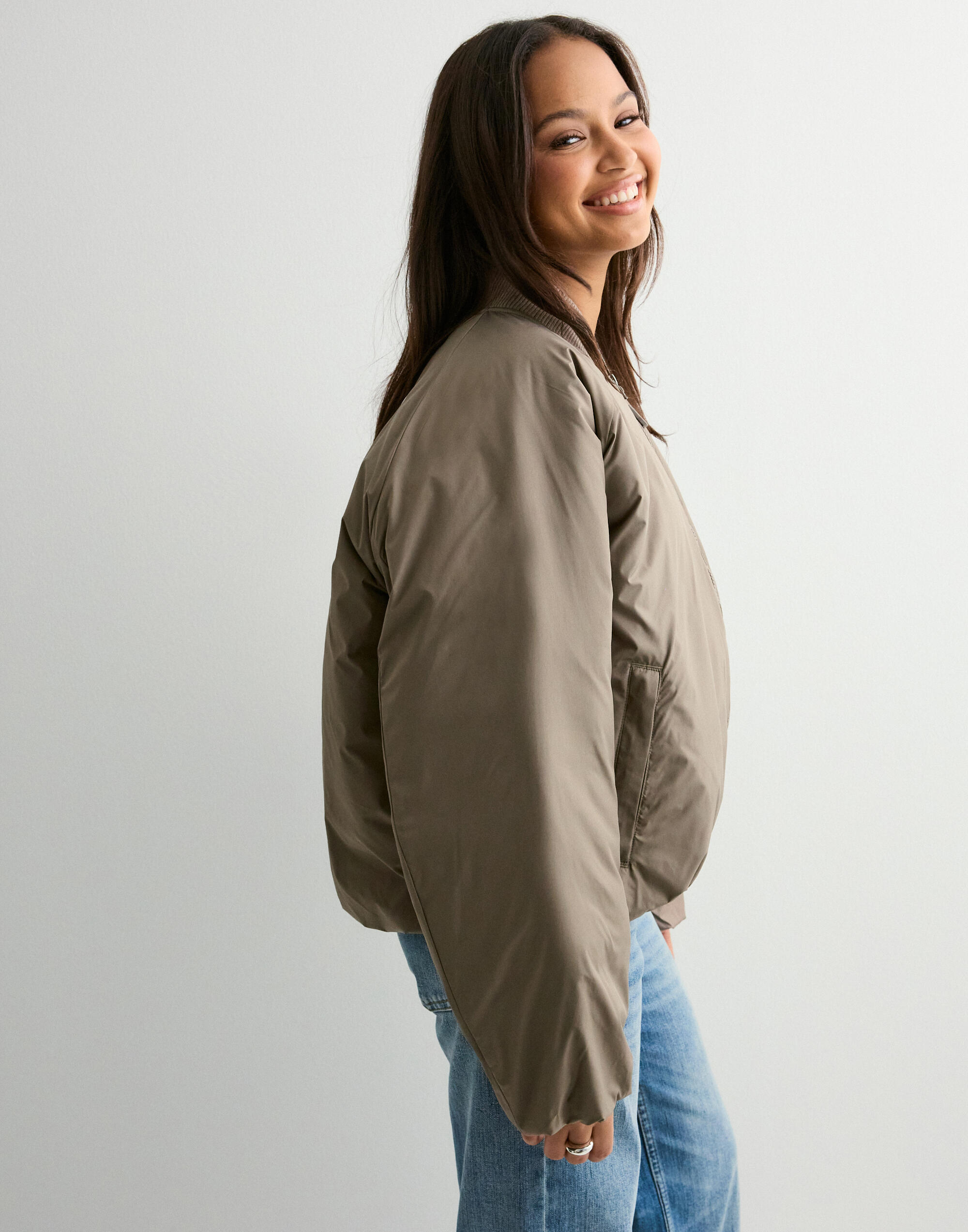 Buy The North Face W CHOQA BOMBER JKT - *NY*Mocha Brown | Nelly.com