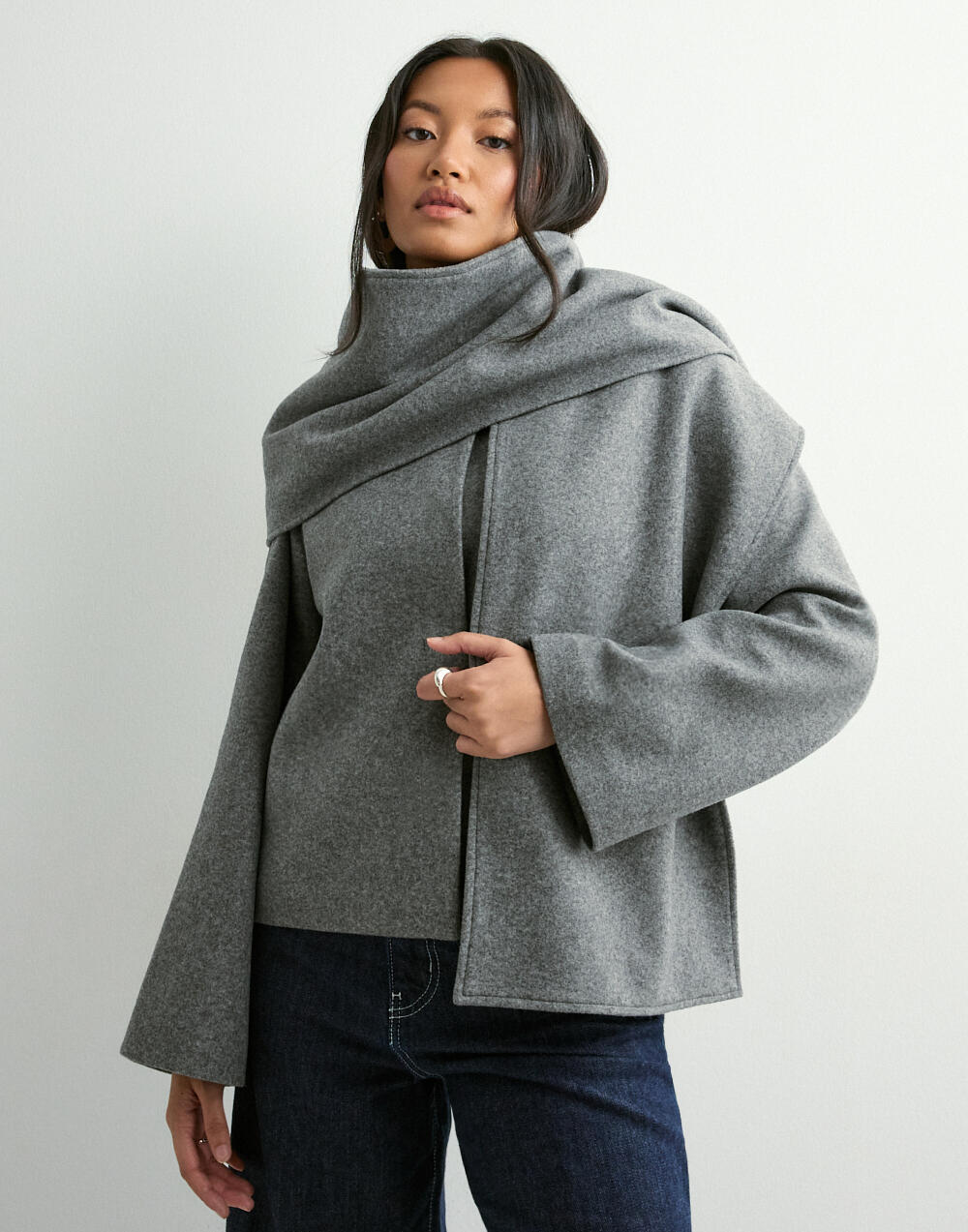 【未使用品】YLEVE 25AW WOOL GABA ZIP COAT グレー Buy Only ONLELBA LIFE SCARF JACKET CC OTW - CLWN | Nelly.com