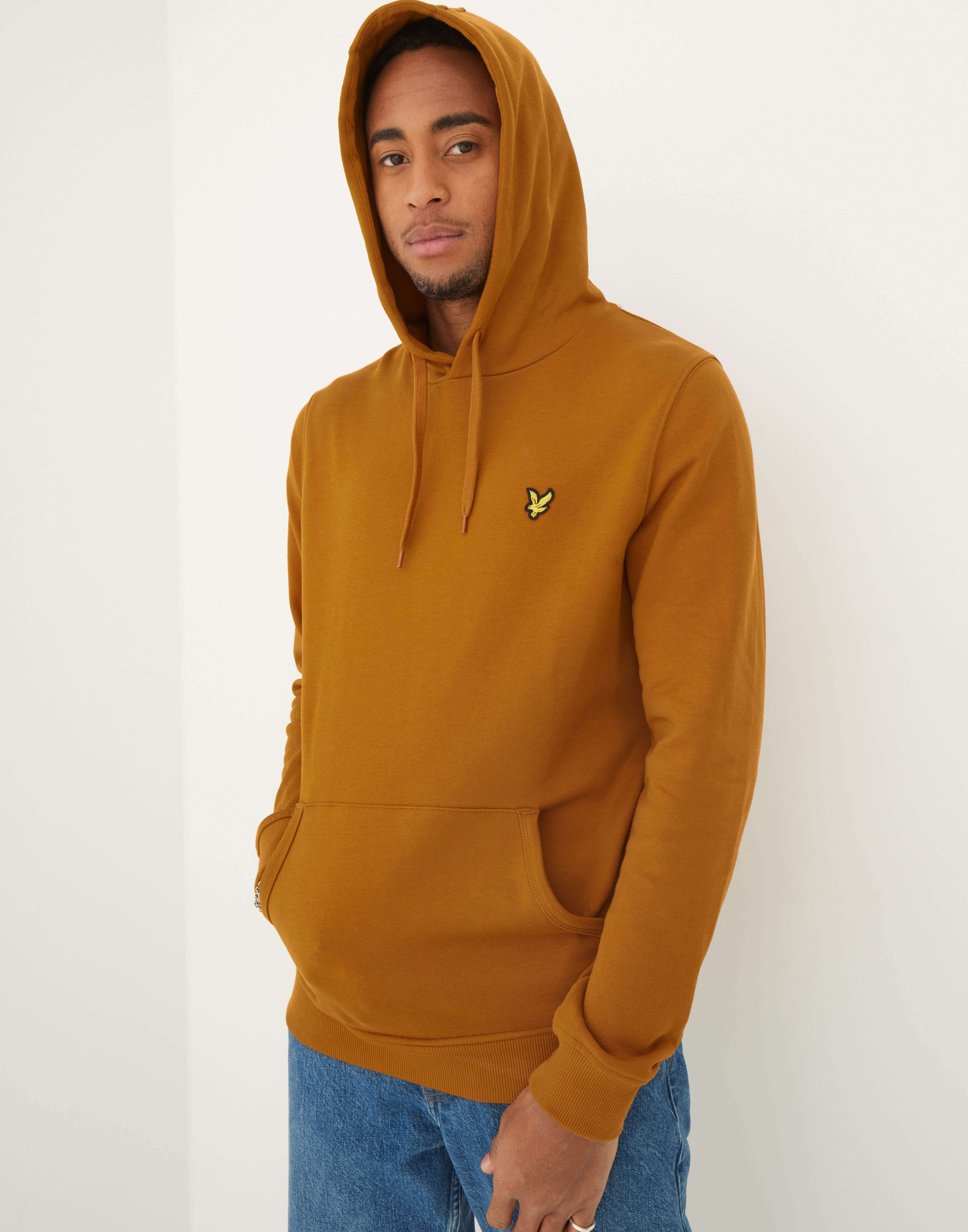 Buy Lyle Scott Pullover Hoodie Brown NLYMAN