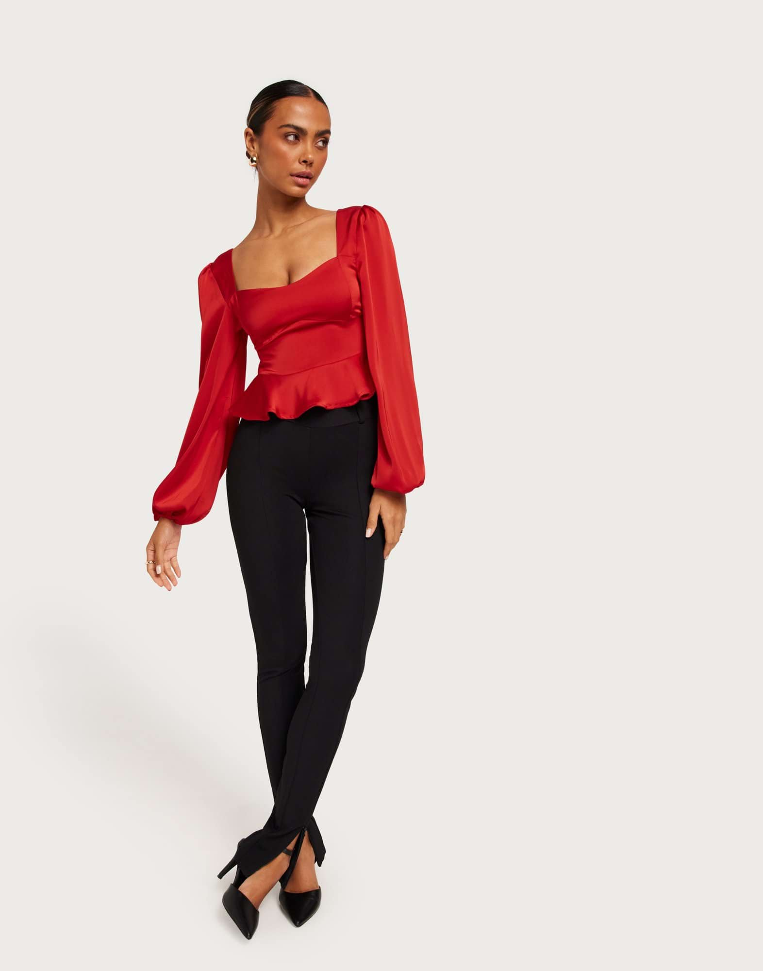 Sharp Peplum Blouse