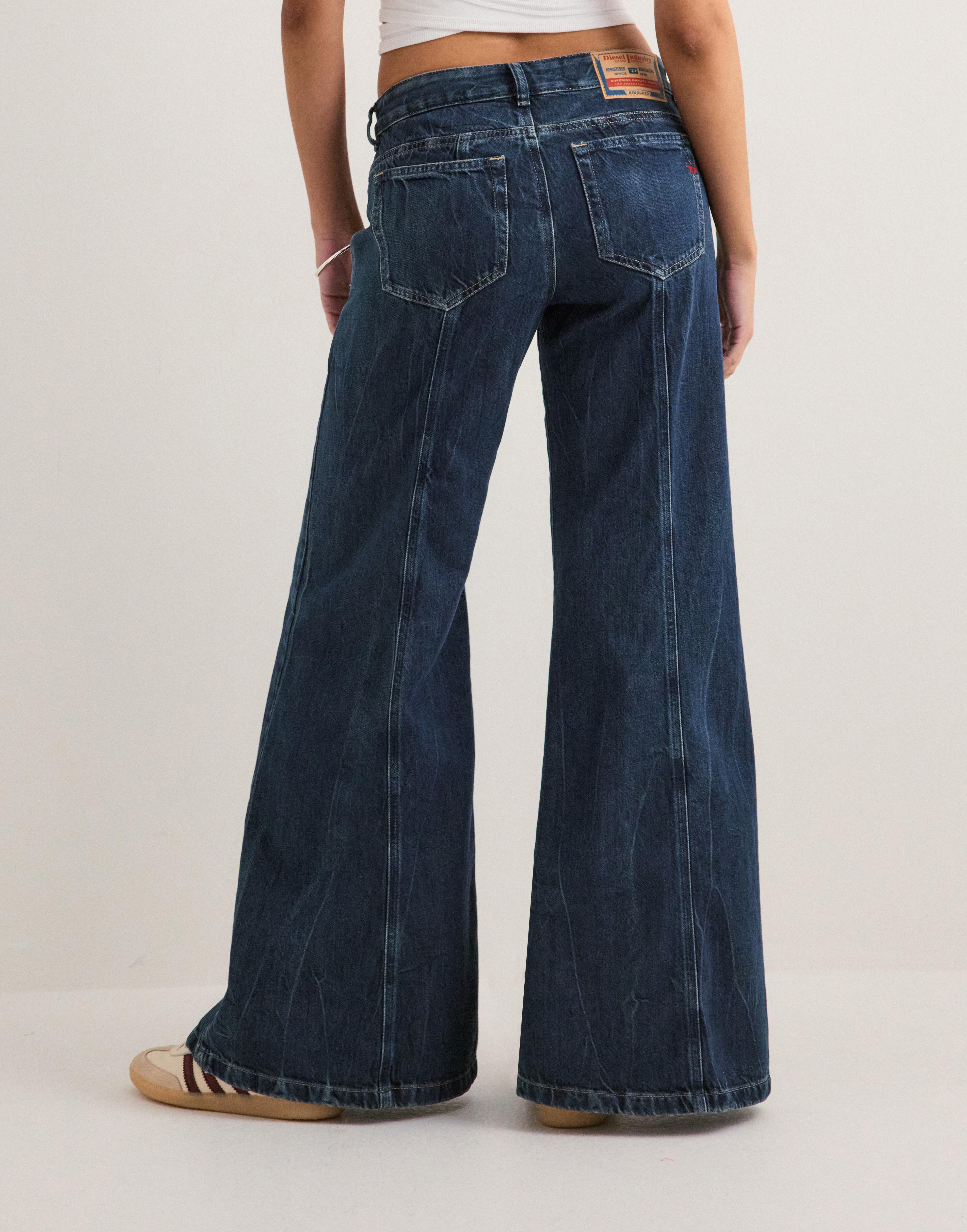 Buy Diesel D-AKII L.32 TROUSERS - Blue Denim | Nelly.com