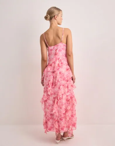 VERO MODA Vmsmilla S/L V-Neck Long Frill Dres maxiklänningar dam – bild 4