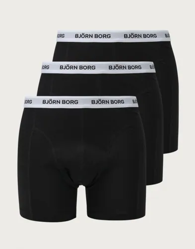Björn Borg Cotton Stretch Boxer 3p Kalsonger Svart