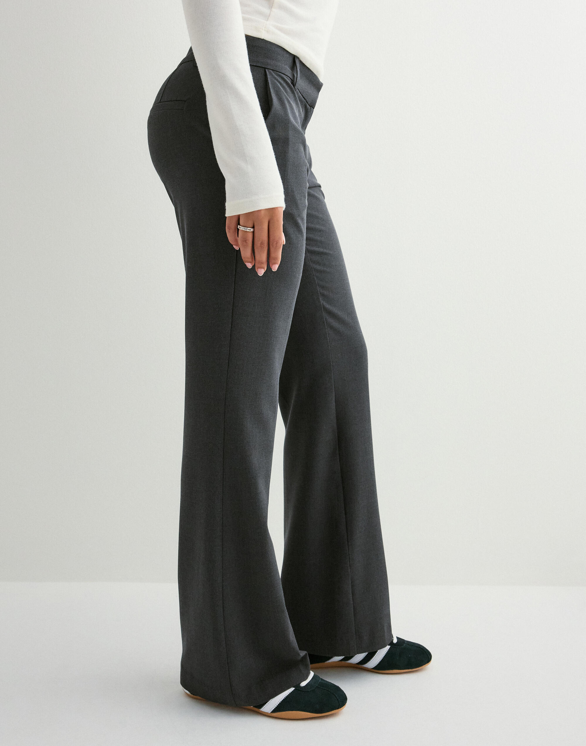 Low waist flare suit pants