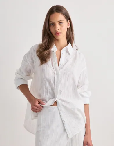 Gina Tricot - Valkoinen - Structure Shirt