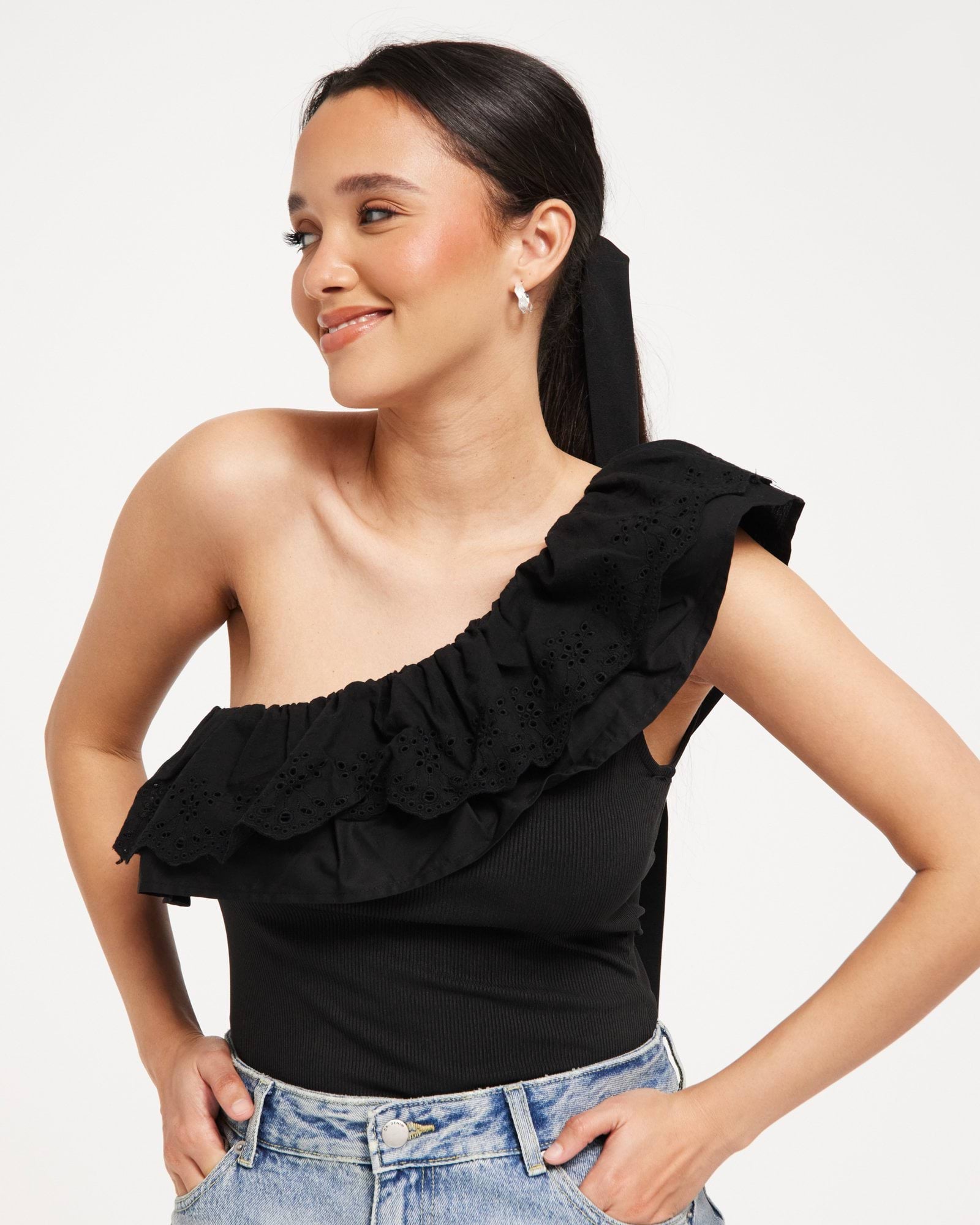 VILALA ONE SHOULDER TOP/SU