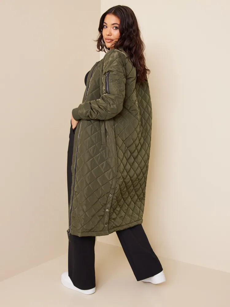 ONLJESSICA X-LONG QUILTED COAT OTW
