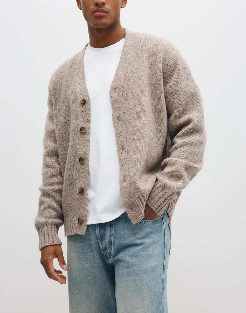Slhcody Ls Knit Relaxed Cardigan Cardigans & Koftor