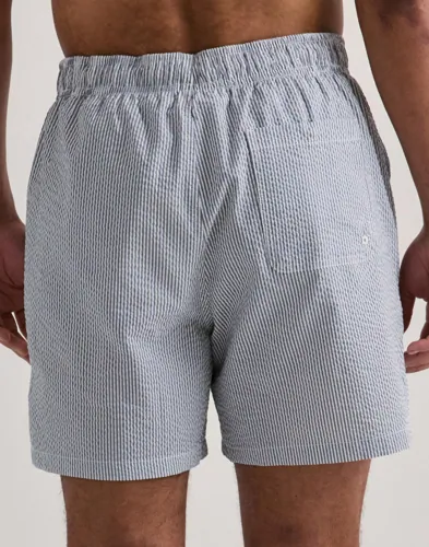 Selected Men Slhcooper Seersucker Swimshorts Badbyxor herr – bild 4