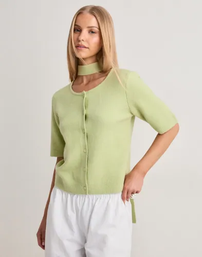 Vero Moda - Grøn - Vmkae 2/4 Scarf Cardigan Knit Exp