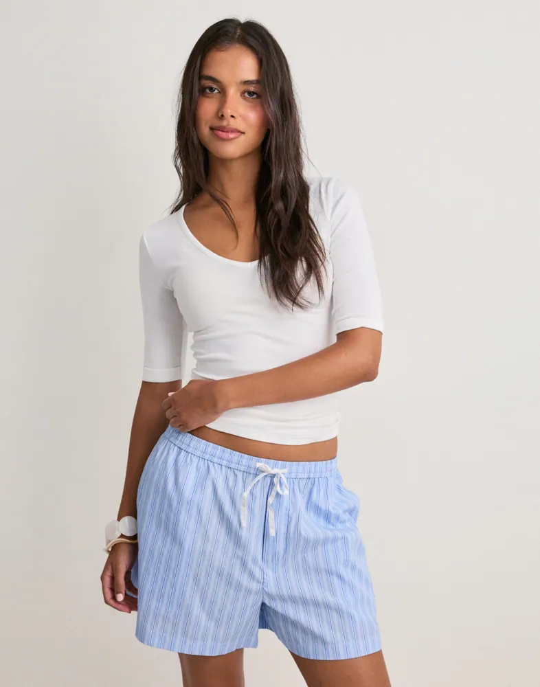 Camell Stripe Shorts