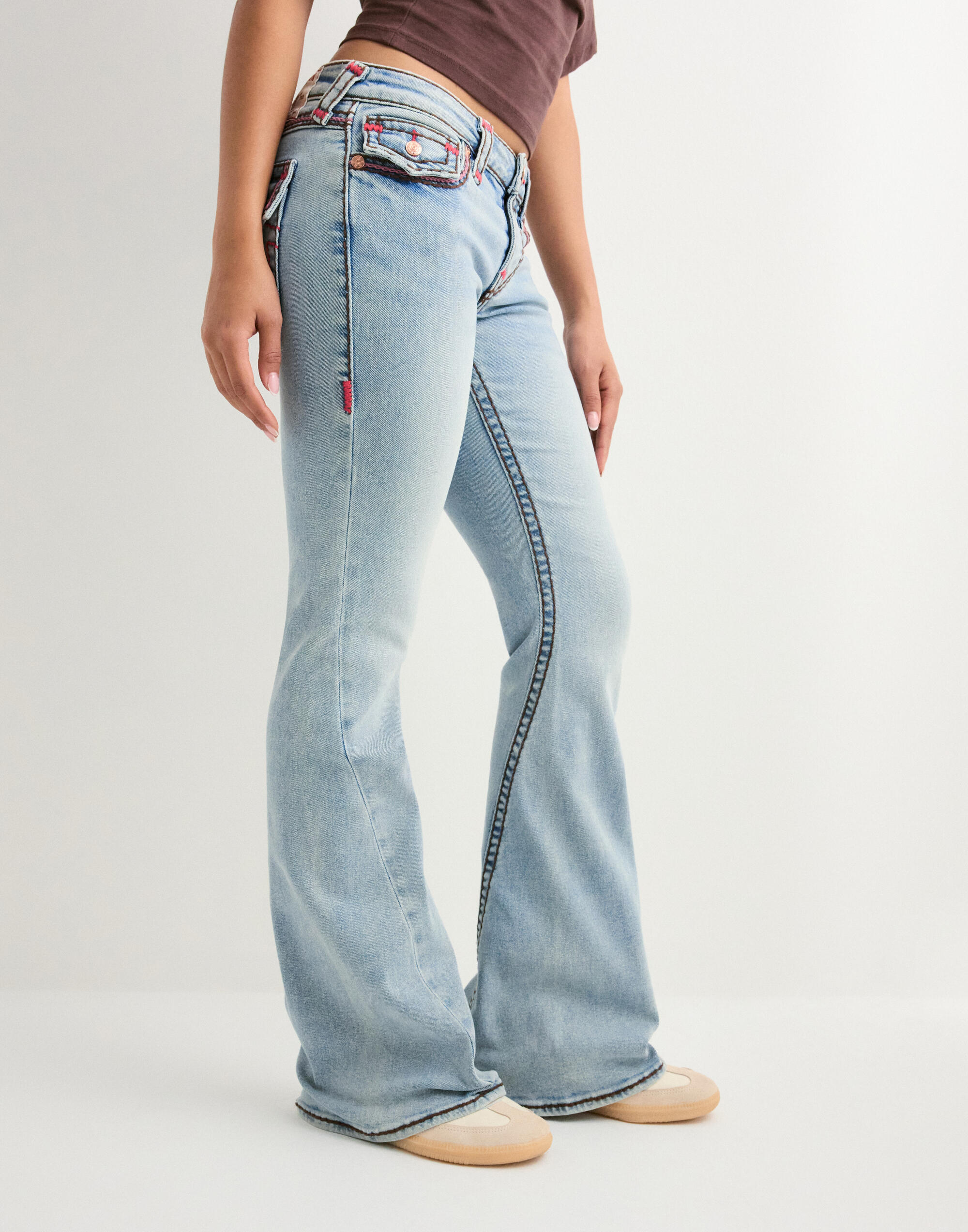 Buy True Religion JOEY LOW RISE FLARE FLAP SUP T_ - URBAN FADE