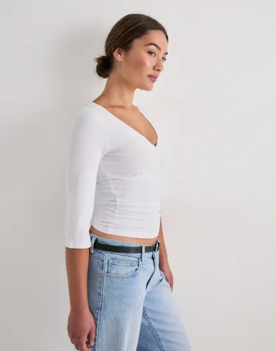 Nelly Wrap Half Sleeve Top toppar dam – bild 2