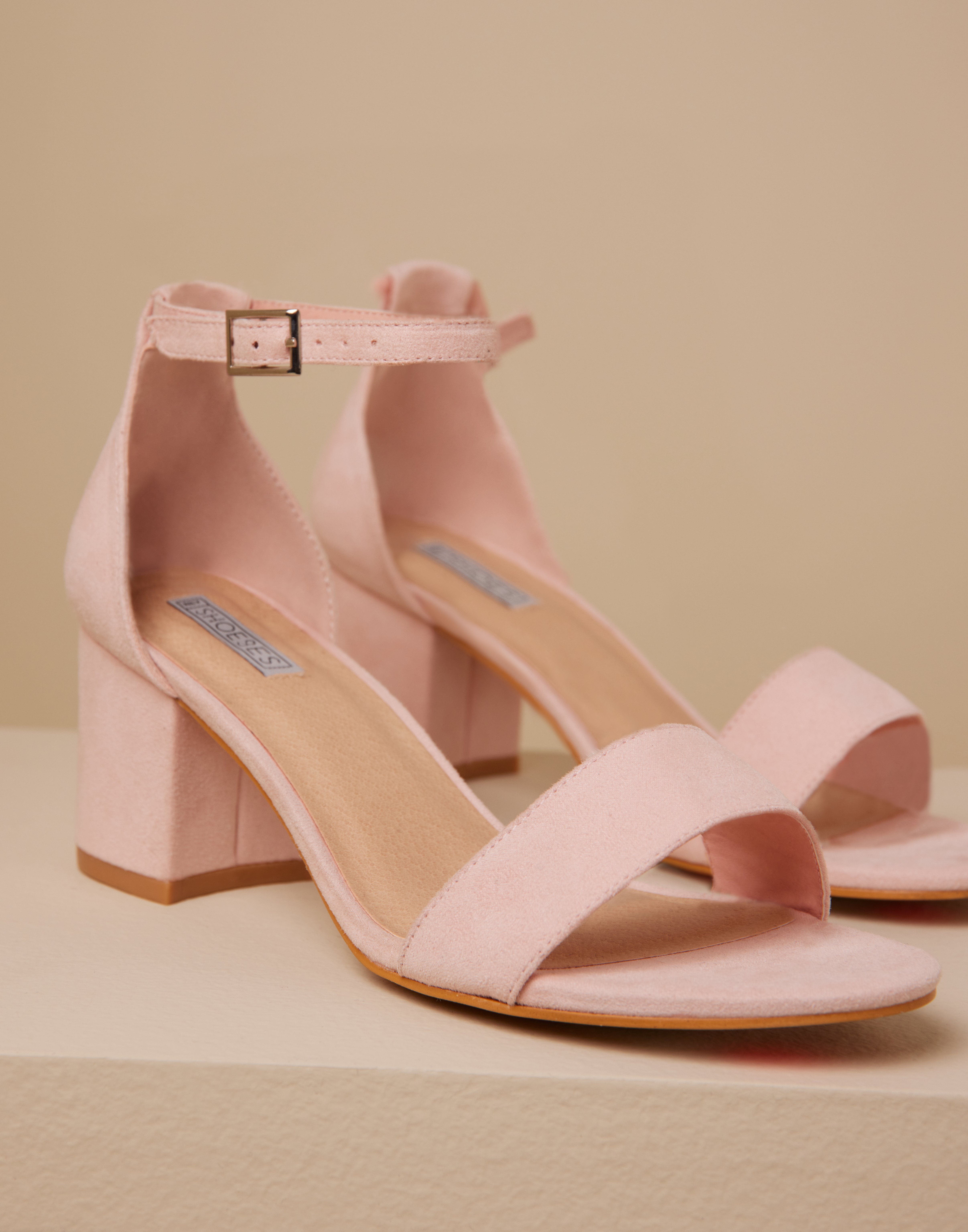 Light pink small heels best sale