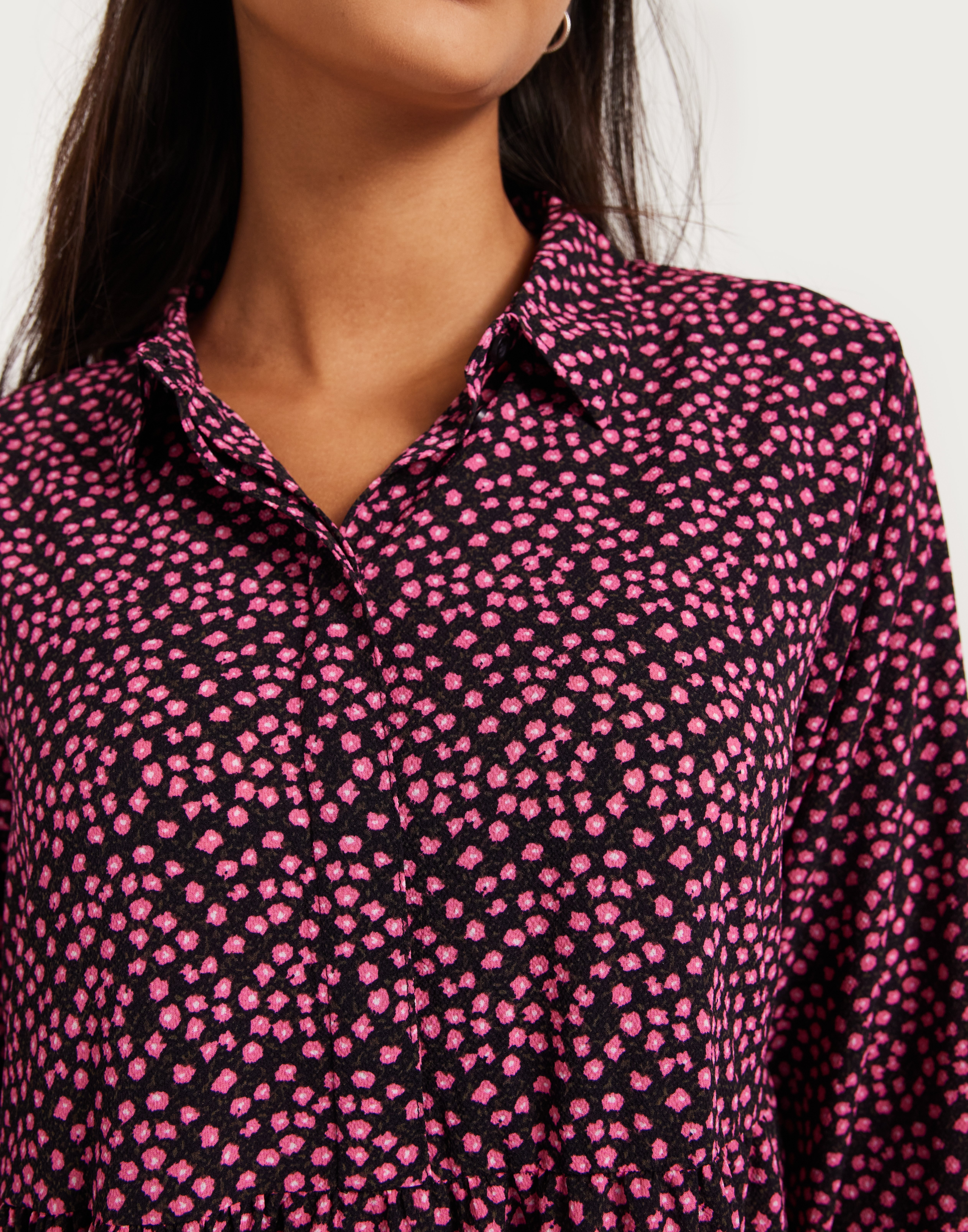 JDY - Mønstret - Jdypiper L/S Aop Shirt Dress Wvn Di