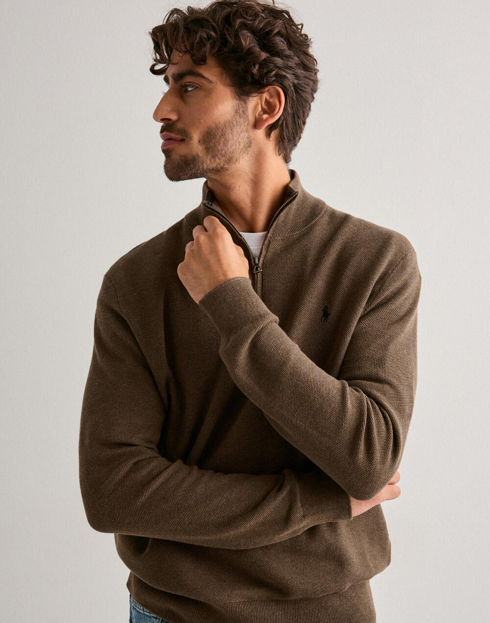 Buy Polo Ralph Lauren LS HZ-LONG SLEEVE-PULLOVER - Brown | NLYMAN