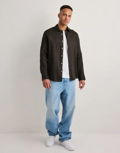 Selected Men Slhregkylian-Linen Shirt Ls Classic Linneskjortor herr – bild 2