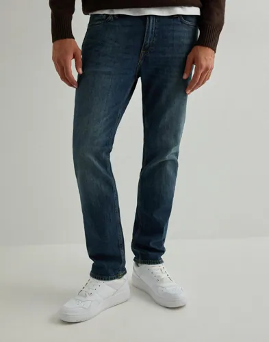 Jack & Jones Clark blå jeans i regular fit med fem fickor