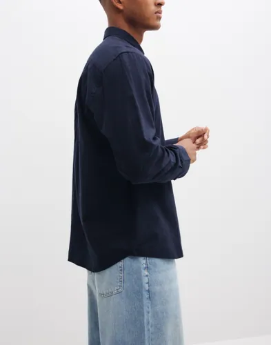 Selected Men Slmregcole Jay Melange Ls Shirt Noo Enfärgade skjortor herr – bild 2