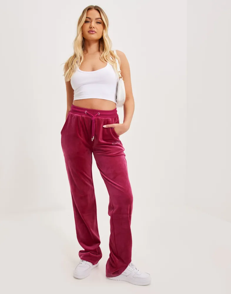 Buy Von Dutch VELVET PANT STRAIGHT Pink