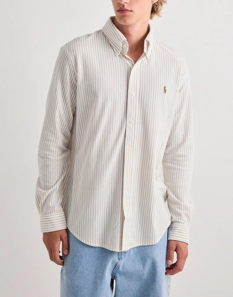 Knit-sport Shirt-shirt Vardagsskjortor