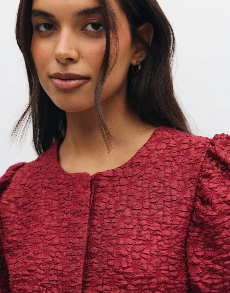 VERO MODA Vmmerle Ss Puff Cardigan Jrs Ret dam – bild 3