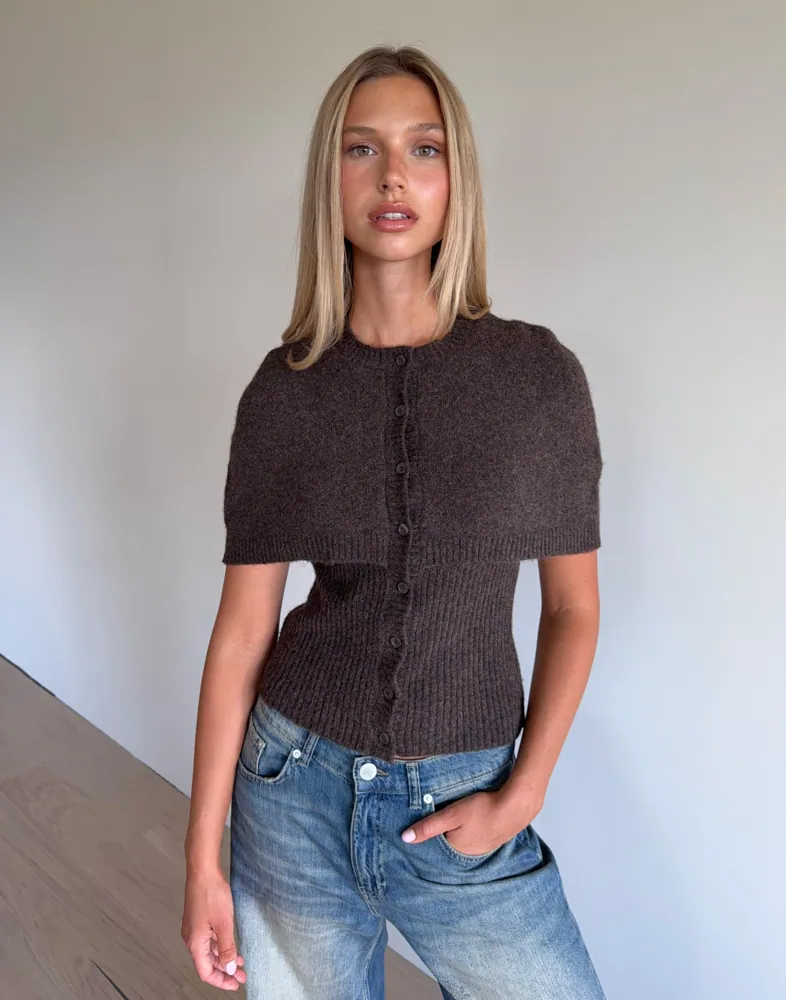 knit poncho top