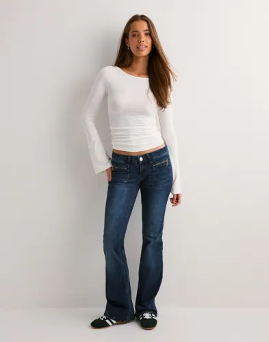 Nelly Ultra Soft Boat Neck Top långärmade t-shirt dam – bild 3