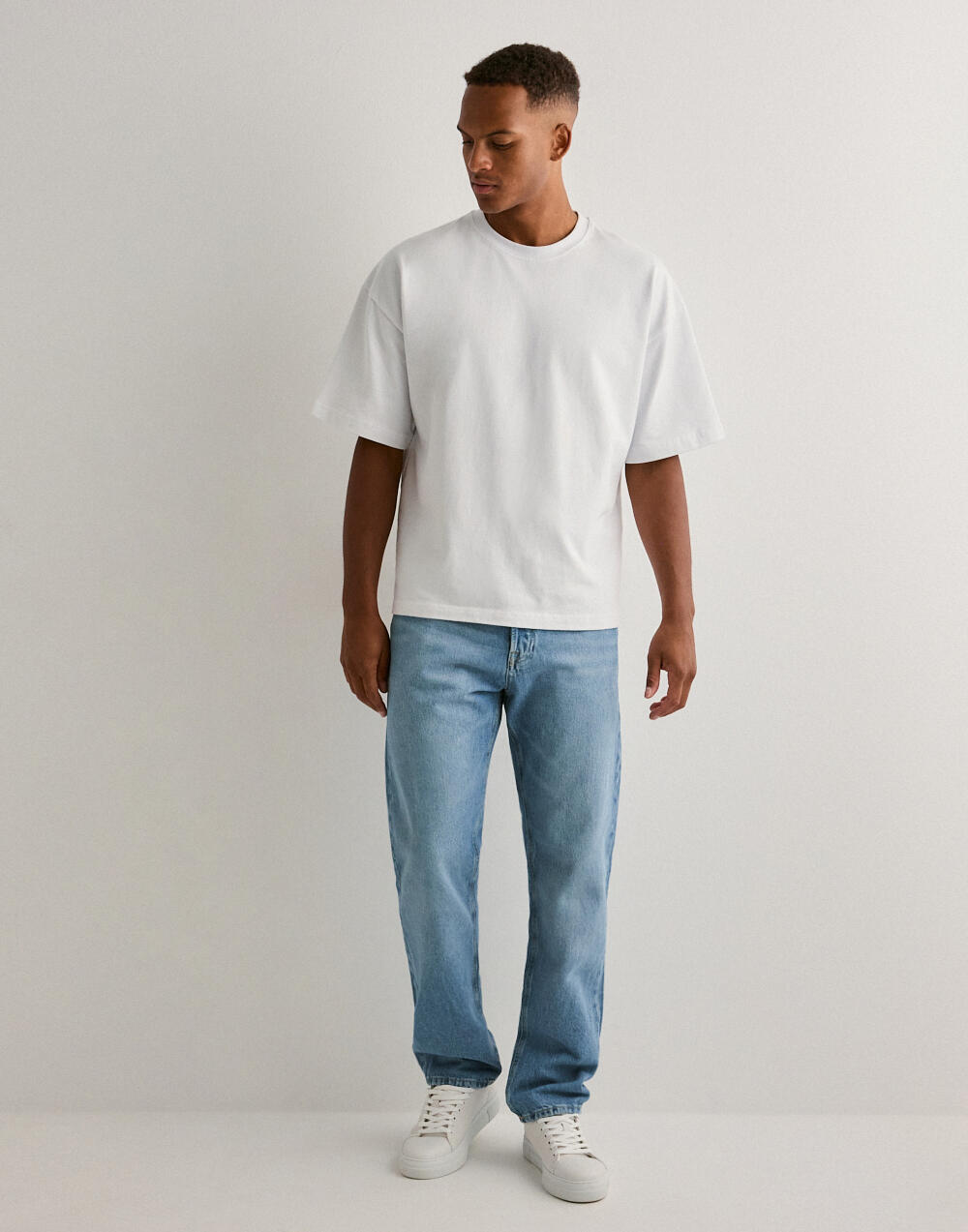 Jeans Jack & Jones JJICHRIS SBD 920 Relaxed Fit – 100% Cotone, Blu Stonewash, Gamba Dritta E Comoda