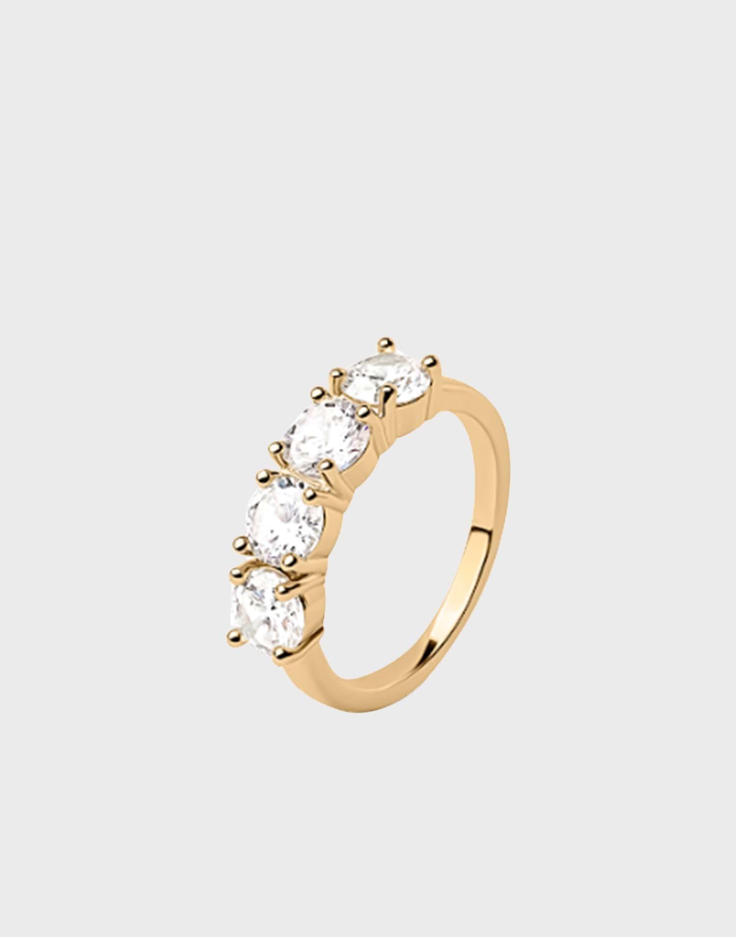 Quatro Zirconia Ring