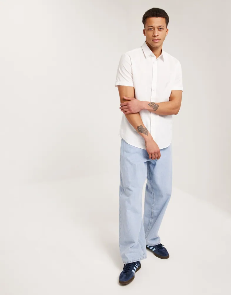 SLHREGNEW-LINEN SHIRT SS CLASSIC