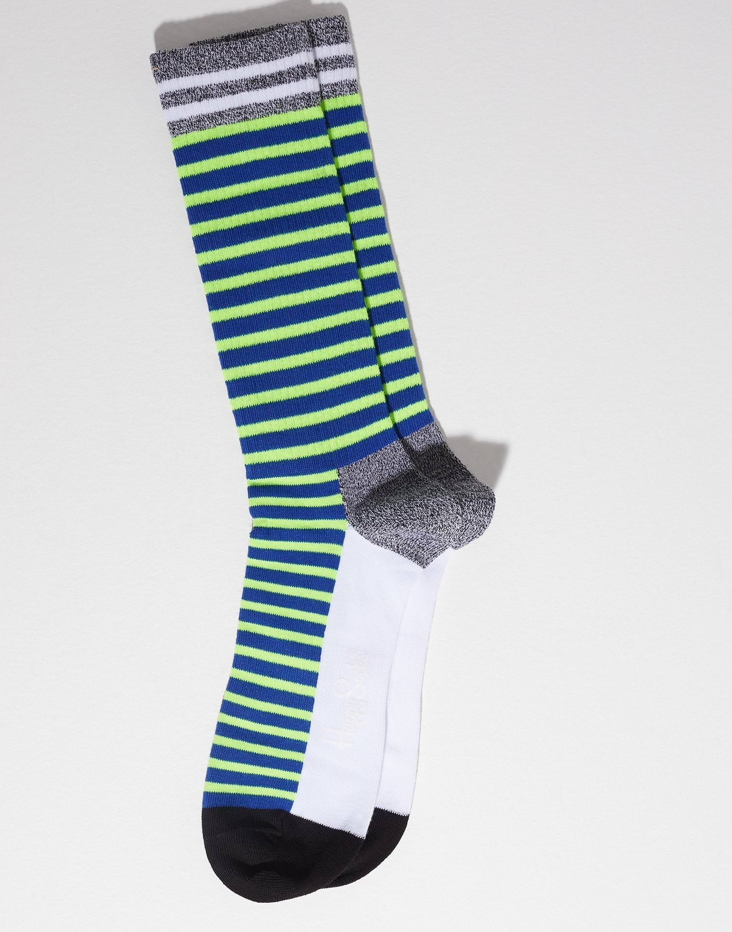 Neon Stripe Thin Crew Sock