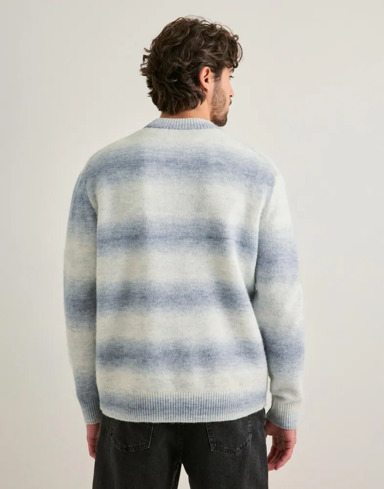 Selected Men Slhmivo Ls Relaxed Space Dyed Crew Stickade tröjor herr – bild 3