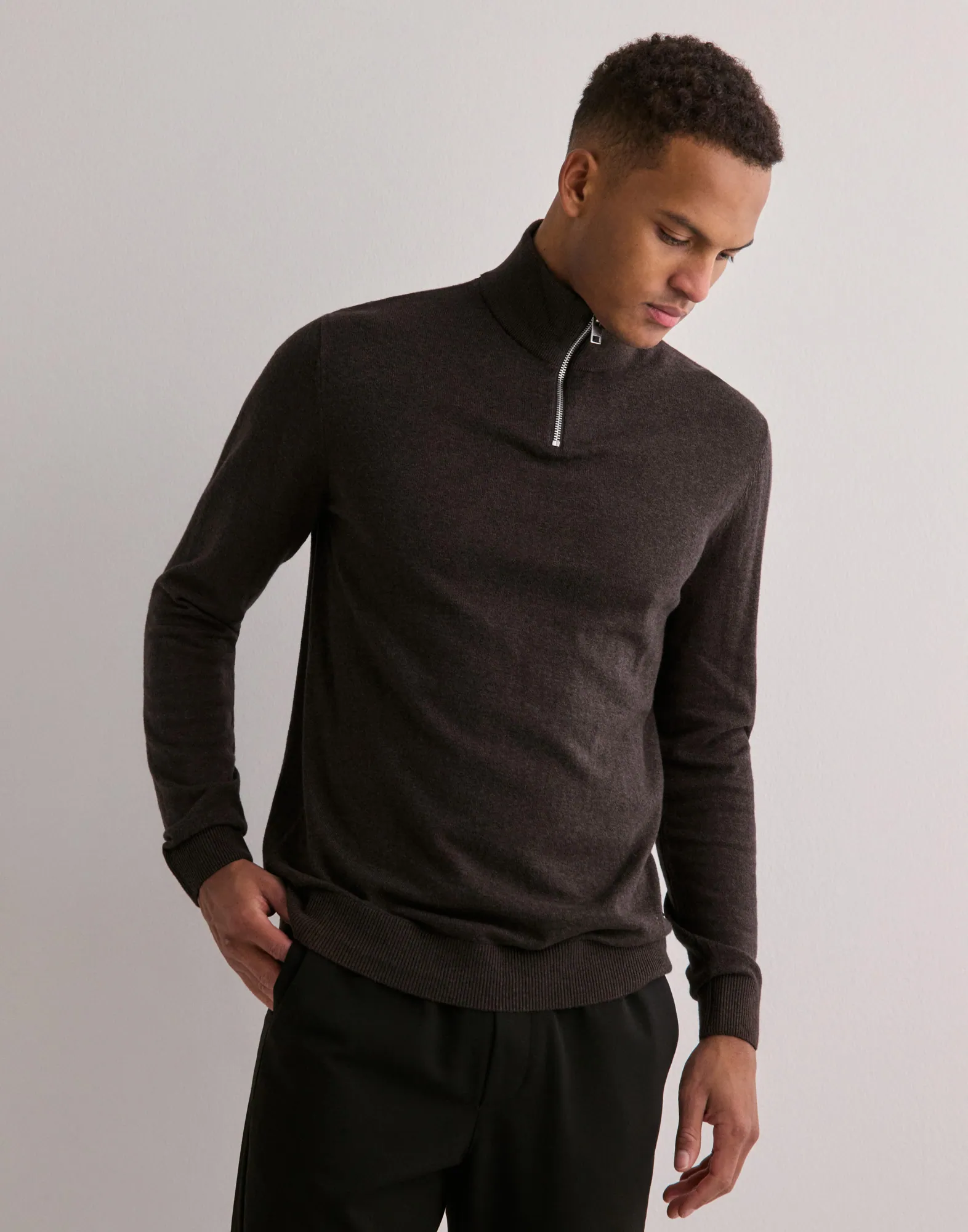 JJEEMIL KNIT HALF ZIP NOOS