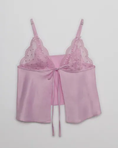 Hunkemöller - Pink - Cami Satin Cordelie