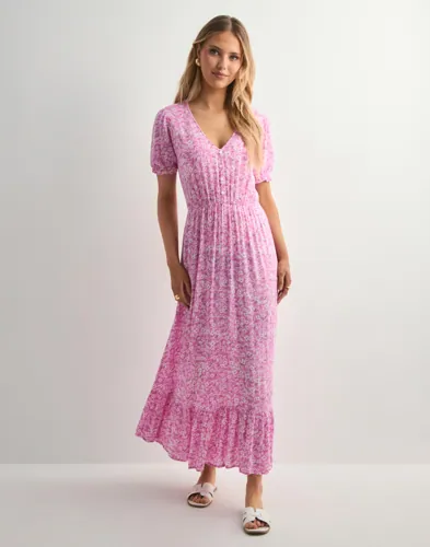 Only - Pink - Onlchianti S/S Long Dress Wvn Noos