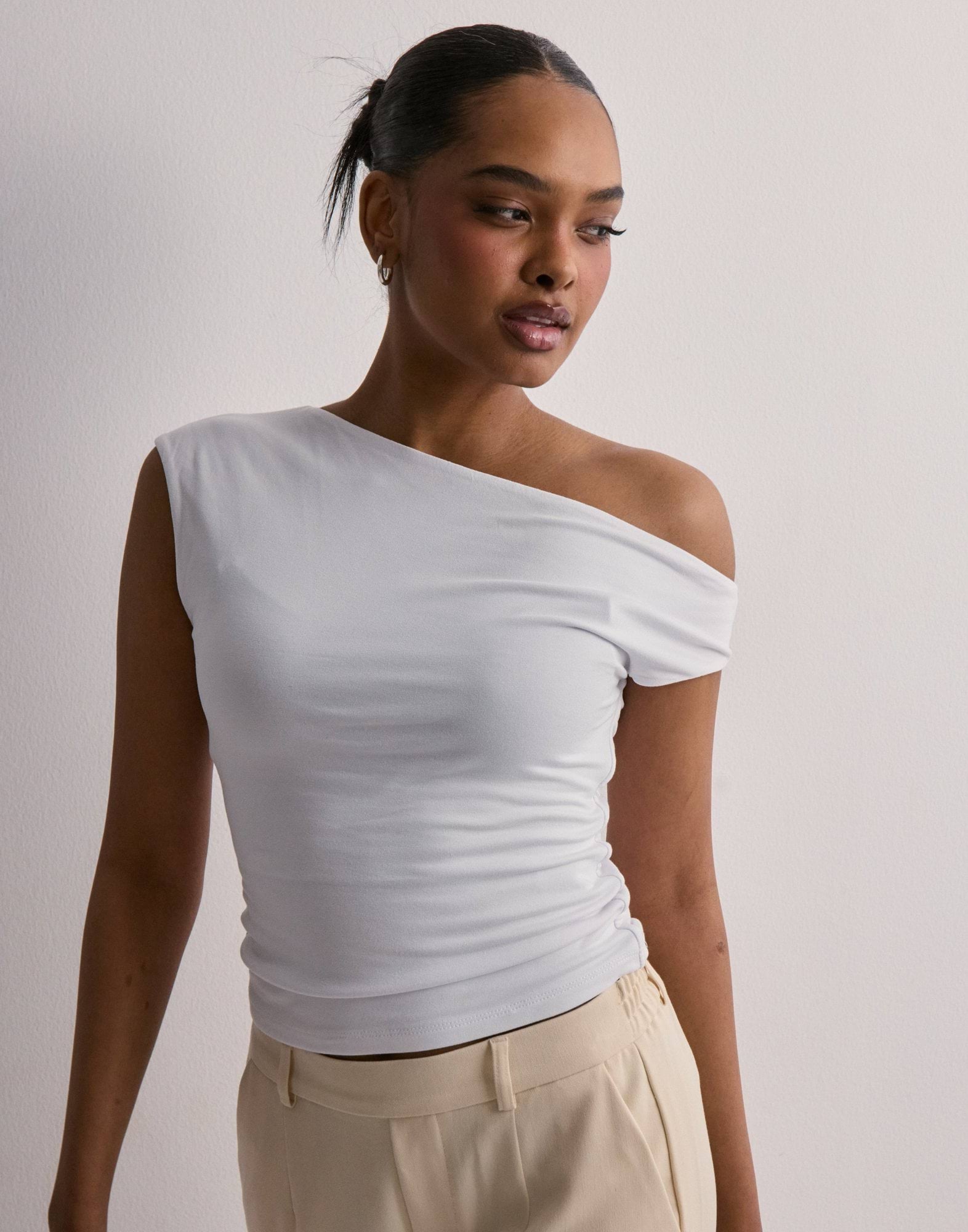 Arzu Asymmetrical Top - White main image 1