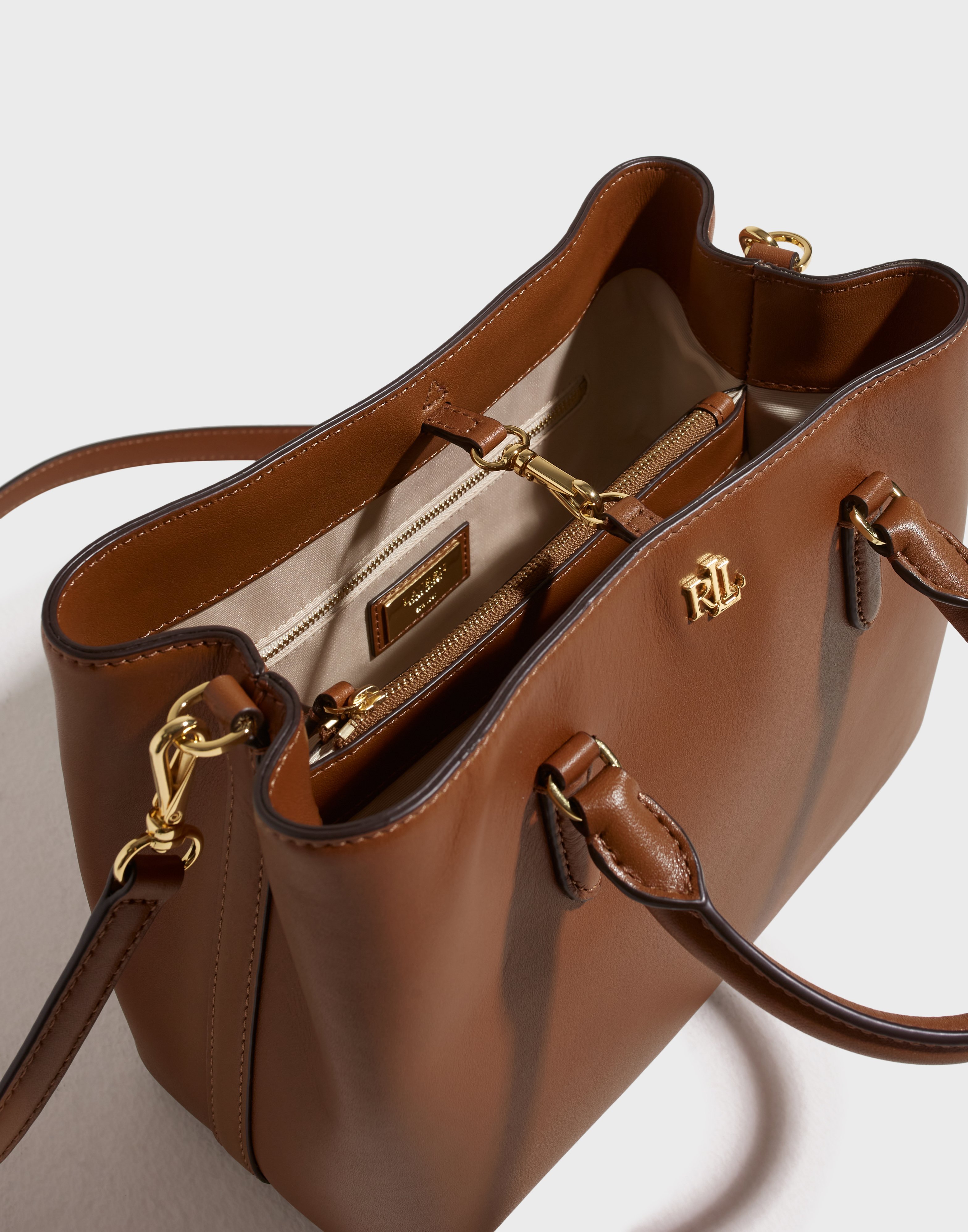 Buy Lauren Ralph Lauren MARCY 26-SATCHEL-SMALL - Tan | Nelly.com 